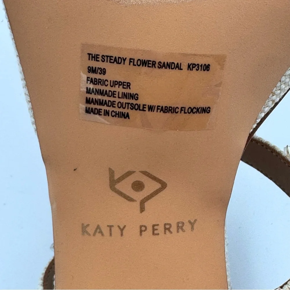 NEW in box. Size 9 The Steady Flower Sandal by Katy Perry